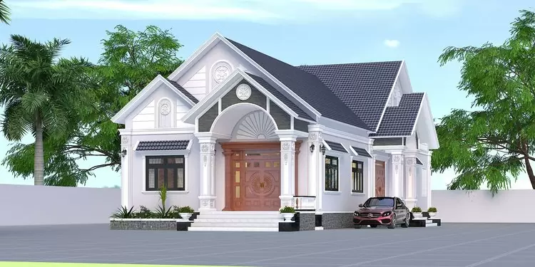 Mẫu nhà cấp 4 nông thôn đơn giản